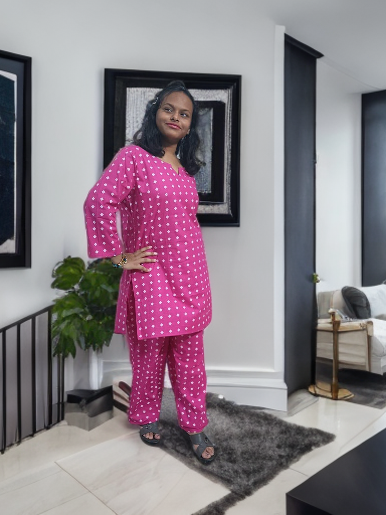 CO-ORD SET RANI PINK 