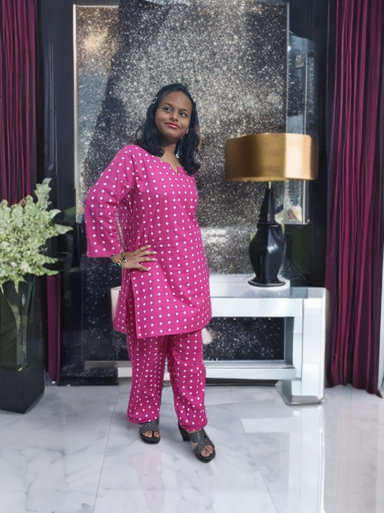 CO-ORD SET RANI PINK 