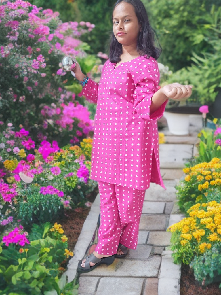 CO-ORD SET RANI PINK 