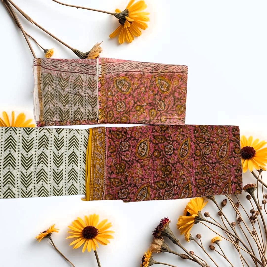 Phoolkari Kota Doria Suit Set – A Whiff of Roses, A Weave of Grace